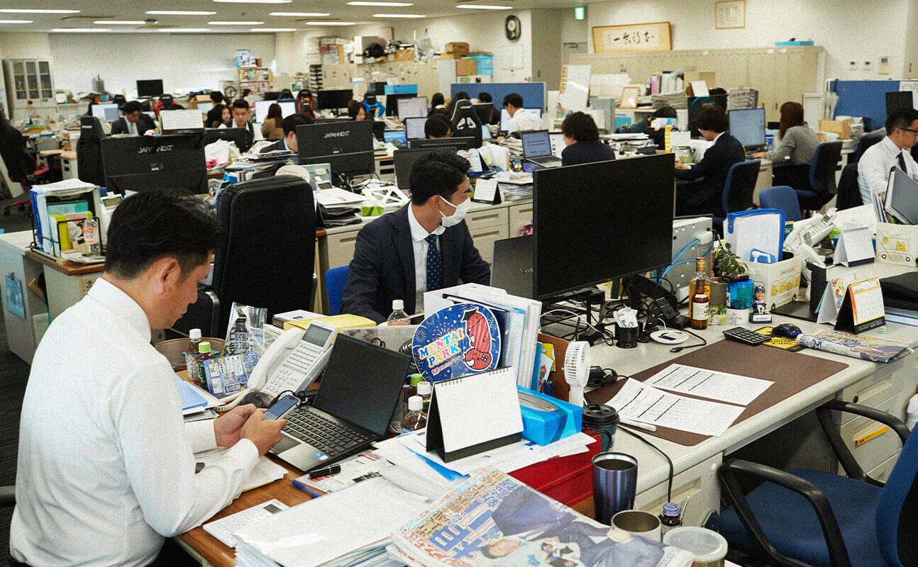 社内終礼の様子